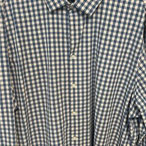 Mizzen+Main Blue and White Gingham Shirt